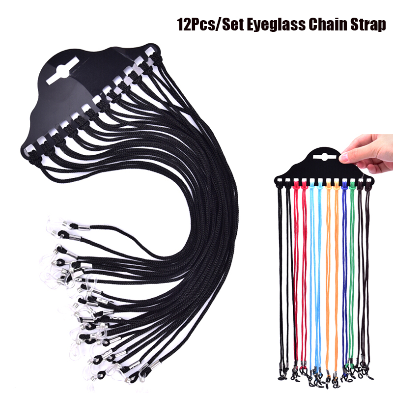 Sunglass Retainer Cord - 12/24/36 шт. разноцветных шнурков для очков,