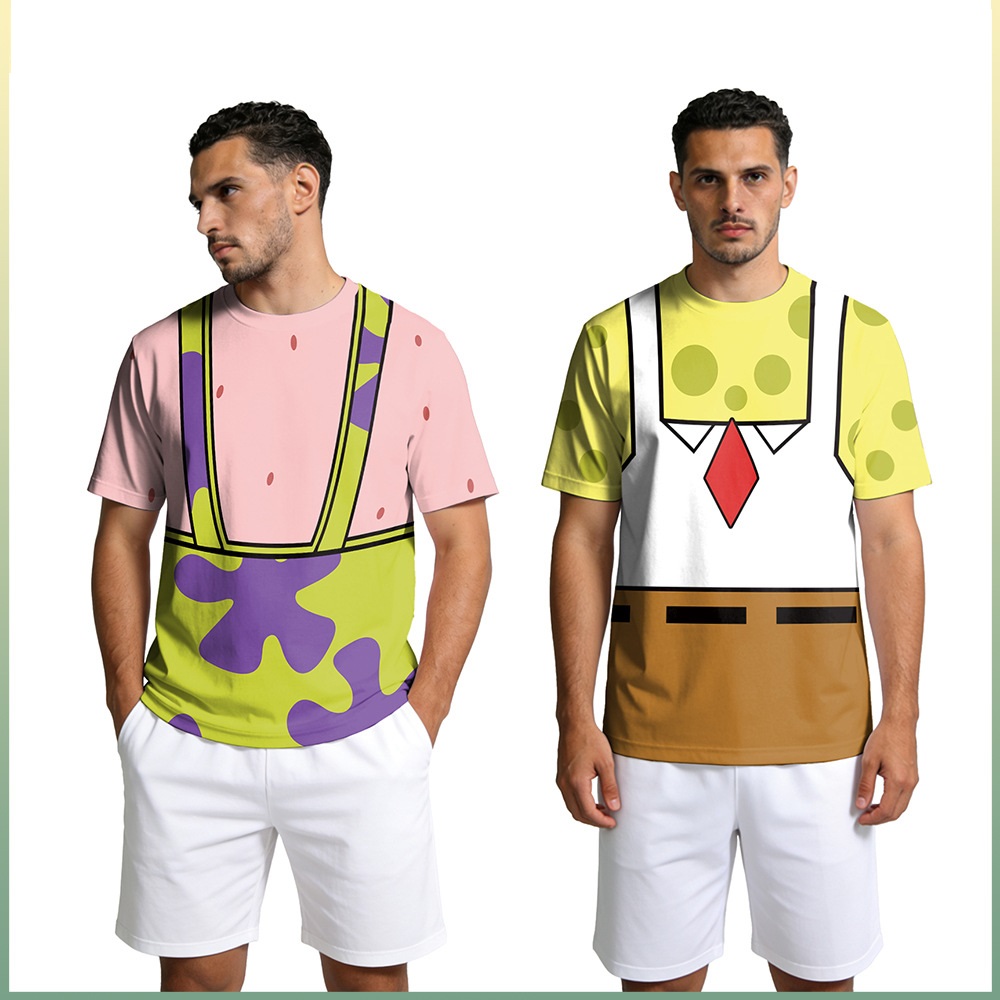 Tee Graphic Print - Футболка для косплея Губки Боба и