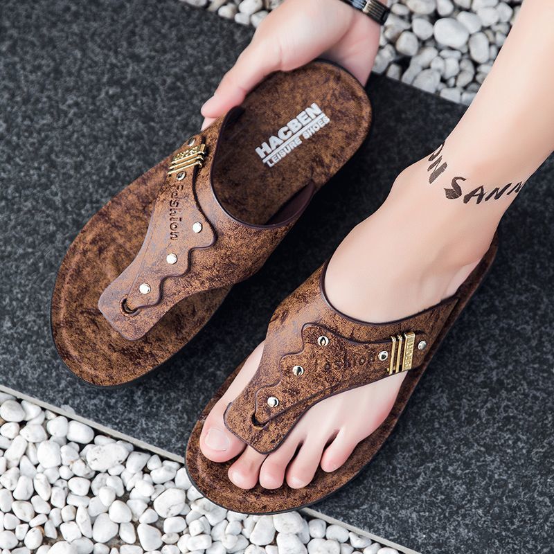 Flip Flop Leather Men - Новые мужские шлепанцы 2026 года из