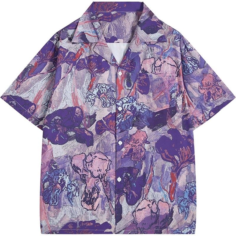 Винтажная фиолетовая рубашка у – обзор и цена Resort Shirt Floral