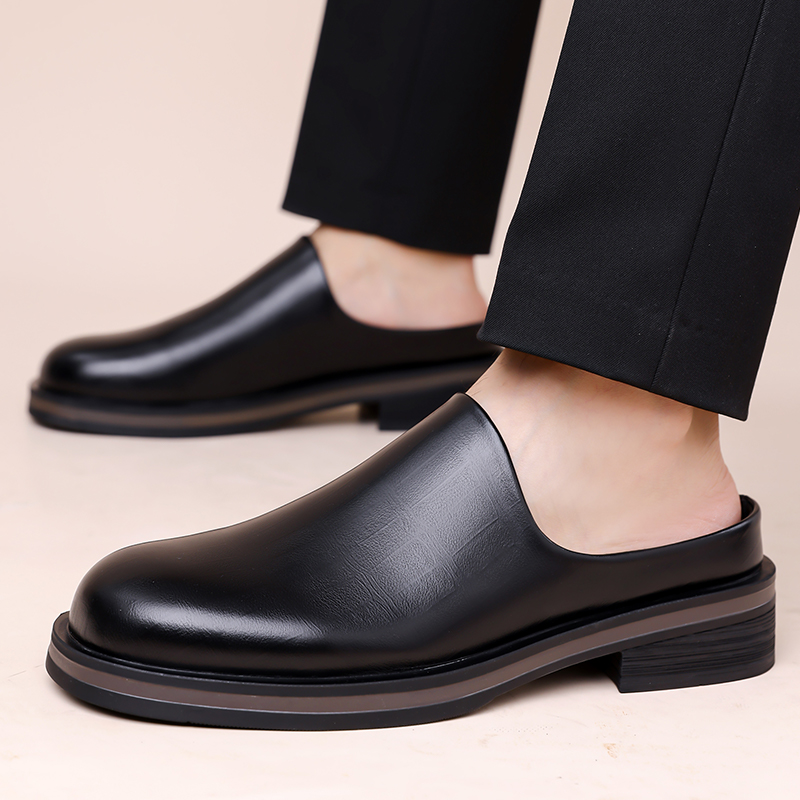 Мужские слипоны-мюли, глянцевы – обзор и цена Flip Flop Leather Men