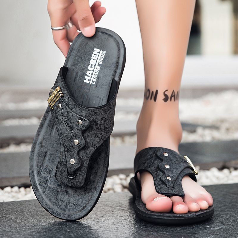 Новые мужские шлепанцы 2026 го – обзор и цена Flip Flop Leather Men